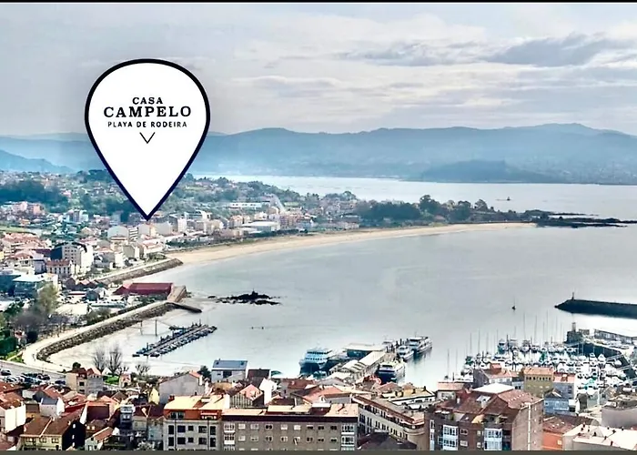 Casa Campelo- Apto Playa De Rodeira - Garaje Y Wifi Gratis Vut 3138 Po Кангас